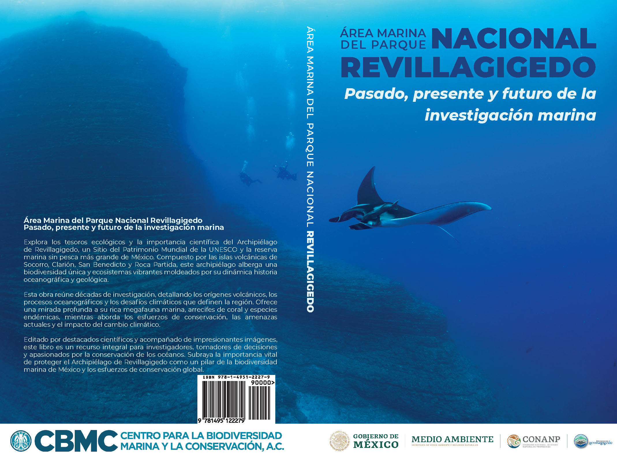 Portada del libro sobre el área marina de Revillagigedo
